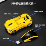 跨境光电鼠标跑车款 2.4G电池USB小鼠标UV漆礼品汽车无线电脑鼠标