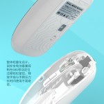 透明无线蓝牙鼠标双模办公游戏高颜值双模机械电竞女生游戏鼠标