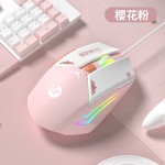 鼠标有线静音电竞cf吃鸡游戏家用办公机械台式电脑笔记本通用无