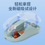 双模磁吸透明鼠标无线蓝牙静音办公礼品鼠标便携充电鼠标