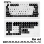 【跨境热卖款】俄文碳纤维纹暗黑天使键帽PC透光机械键盘按键