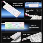 FURYCUBE IP68S有线键盘机械手感静音办公电竞便携飘带小配列键盘