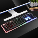 力镁TX35发光有线键盘悬浮机械手感家用游戏电脑键盘USB商务办公