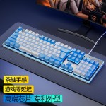 键盘牧马人鼠标套装机械手感有线无线电脑游戏电竞键鼠耳机三件套