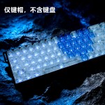 【正侧刻碳纤纹拼爱心】跨境热卖碳纹理PC材质磁轴机械键盘帽