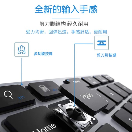 新品热卖35键双模数字键盘蓝牙手机电脑兼容便携办公静音无线键盘