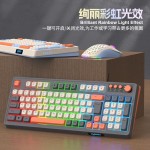 拼色有线键盘鼠标套装静音机械手感游戏电竞usb台式电脑通用