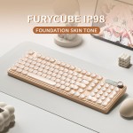 FURYCUBE IP98机械手感三模键盘电脑游戏电竞高颜值有线静音键盘