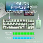 充电蓝牙键盘机械手感静音电脑笔记本女生办公打字无线鼠标套装