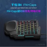 帝王豹K5单手键盘枪神王座左手机械手感游戏小键盘ebay亚马逊跨境