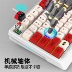 新款现货有线机械键盘K98 RGB灯光青轴98键全键无冲电竞游戏外设