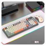 炫银狐K82有线游戏键盘机械手感电竞发光鼠标套装电脑办公家用USB
