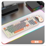 炫银狐K82有线游戏键盘机械手感电竞发光鼠标套装电脑办公家用USB