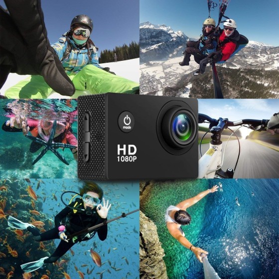 运动DV 迷你1080P户外防水摄像机2.0寸 运动相机 跨境爆款