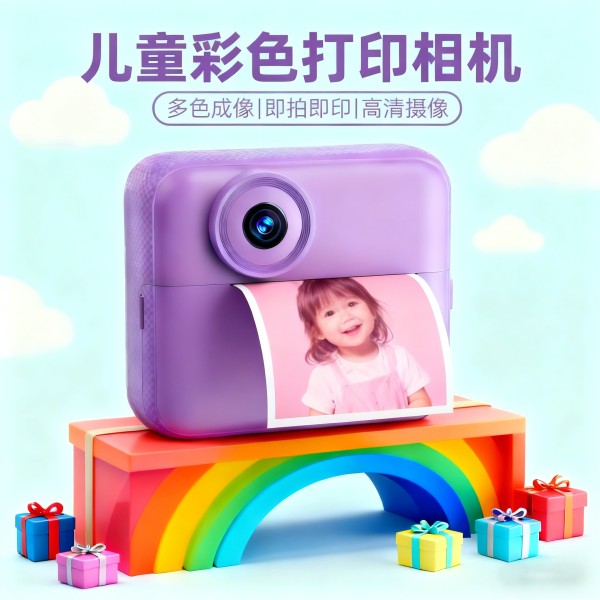 儿童照相机K22可拍照可录像数码拍立得男女宝宝生日礼物高清像素