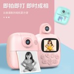 新款拍立得卡通智能儿童相机热敏即时打印数码小单反摄影机玩具