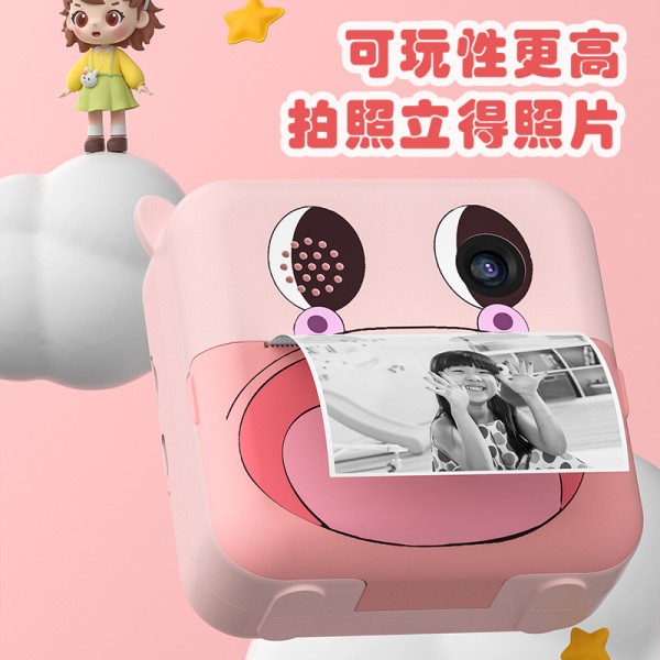 跨境打印儿童相机拍照录像高清数码摄像迷你玩具拍立得相机