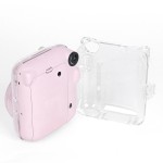 适用拍立得instax mini12透明水晶壳 耐用防刮防摔收纳壳保护带绳