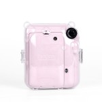 适用拍立得instax mini12透明水晶壳 耐用防刮防摔收纳壳保护带绳