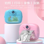 新款拍立得儿童打印相机玩具小单反跨境热敏便携式拍立得打印相机