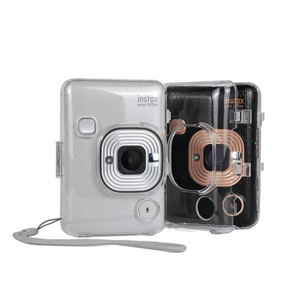 拍立得instax mini liplay透明通用相机收纳壳PC耐用防刮防摔无绳