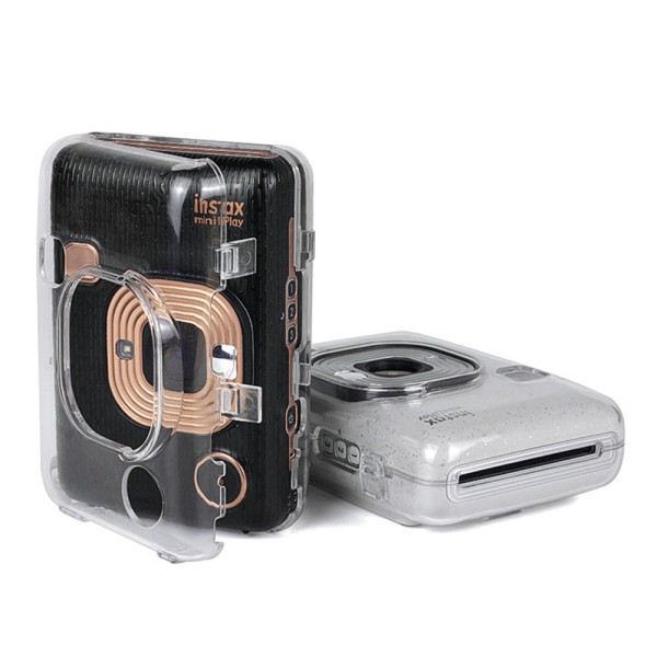 拍立得instax mini liplay透明通用相机收纳壳PC耐用防刮防摔无绳