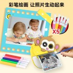 热销跨境一件代发卡通儿童热敏打印相机学生拍立得数码照相机高清