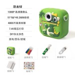 跨境新款儿童拍立得打印相机高清双镜头可拍照录像玩具礼盒代发