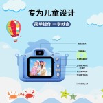跨境新款恐龙卡通玩具儿童相机拍照游戏学生学习迷你双摄像头