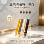 轻奢山型软毛牙刷凸型橄榄头护龈成人情侣学生家用宽头高档女士