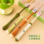 苹果芯软毛螺旋山型凸面牙刷三重植毛深入齿缝洁净护龈礼盒4支装