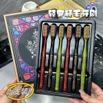 抖音爆款高颜值中硬毛加长长头牙刷成人洁净护齿家用情侣牙刷批发