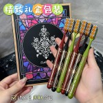 抖音爆款高颜值中硬毛加长长头牙刷成人洁净护齿家用情侣牙刷批发
