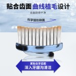 GYN【2支卡板装】S型巴氏竖刷高效清洁成人家用软毛护龈手动牙刷