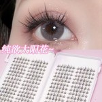 纯欲太阳花新手超软单簇卷翘分段式柔软初学者假睫毛
