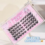 兜兜甜阴郁蝶女狐系斜飞假睫毛自然仿真蝶系J翘嫁接感拉长眼尾睫