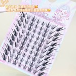 三合一睫毛小天才!圆眼斜飞款假睫毛自然仿真超软欧美拽姐卷翘款