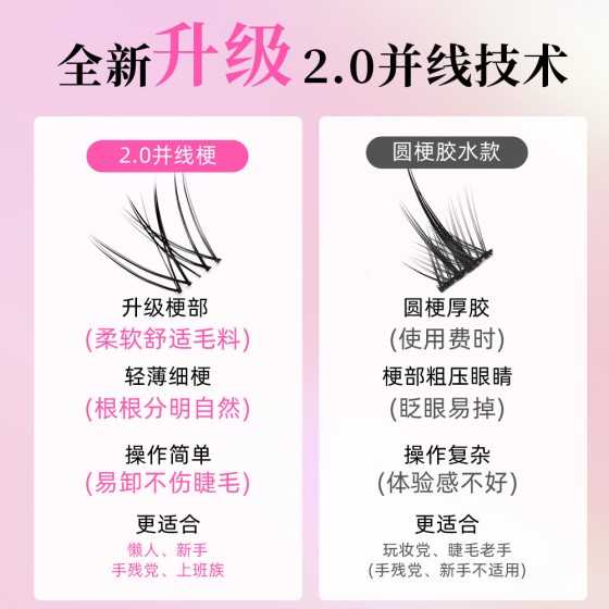 被化妆师摁头种草的风吹仙子假睫毛自然仿真款纯欲上镜妈生凌乱感