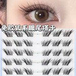 堪比嫁接款！狐系苏妲己眼尾最后一簇假睫毛免胶分段睫毛搭子上镜