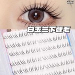 小丫同款白玉兰下睫毛自然漫画妈生感仿真分段假睫毛懒人单簇免胶