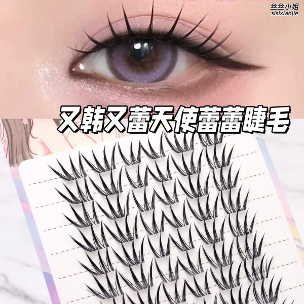 清透天使蕾蕾韩式假睫毛免胶免卸女团自然仿真女浓密上镜款睫毛