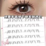 新中式安陵容下睫毛自然妈生同款可爱透明梗微狐单簇分段式假睫毛