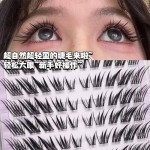 免胶奶狐狐假睫毛新款自然嫁接感轻狐系眼睫毛2026爆款斜飞假睫毛