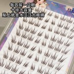 这个月的新欢~白茶免胶假睫毛狐系感新中式伪素颜黑棕色自然仿真