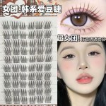 韩系ACE女团假睫毛爱豆同款仿真懒人三部曲单簇睫毛初学者上镜