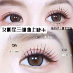 韩系ACE女团假睫毛爱豆同款仿真懒人三部曲单簇睫毛初学者上镜