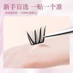 不朽之恋睫毛手工柔软神器隐形新手卷翘温感薄片单簇自然款假睫毛