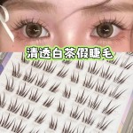 这个月的新欢~白茶免胶假睫毛狐系感新中式伪素颜黑棕色自然仿真