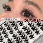 5D浓密大花卷懒人睫毛假睫毛单簇自然新品分段混血三部曲新手仿真