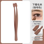 新款精密下睫毛镊子免胶不粘胶镊子嫁接假睫毛夹子新手化妆师便携
